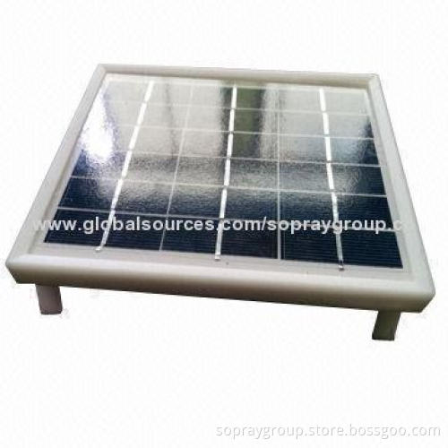 9V/3W panel with plastic frame, white and black frame, with size of 180x155x15mm